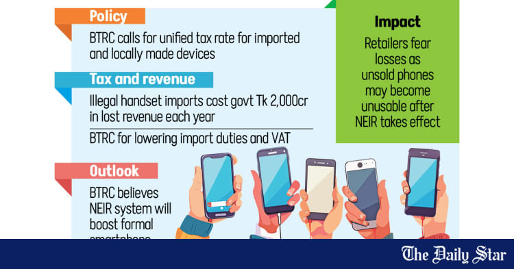 Fix tax rates for illegal phones before NEIR launch – The Daily Star
