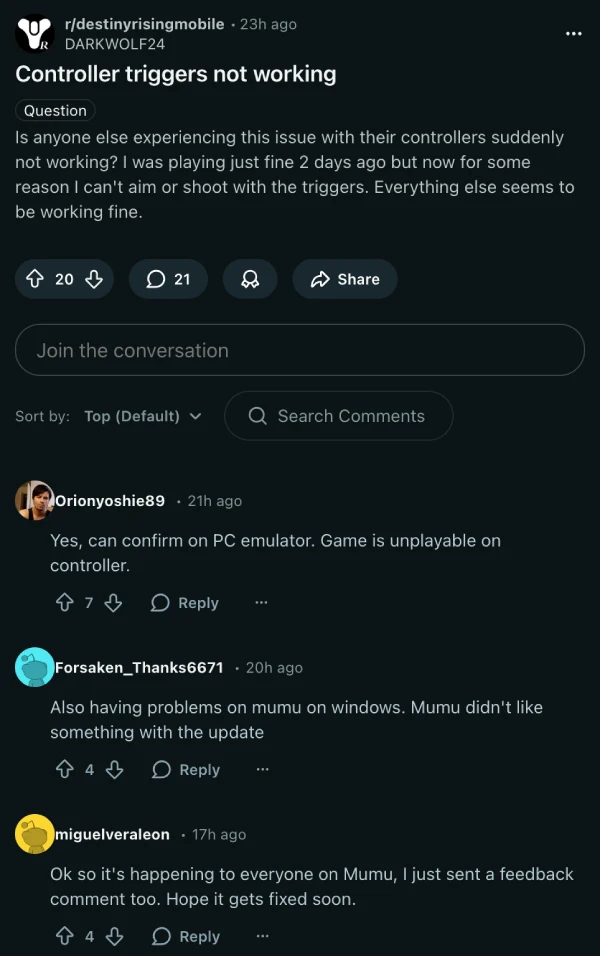 destiny-rising-emulator-triggers-not-working