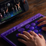 8BitDo Arcade Controller Transparent Purple Signature Edition