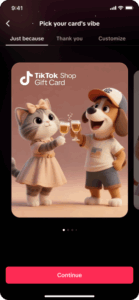 TikTok Shop launches digital gift cards to challenge Amazon and eBay